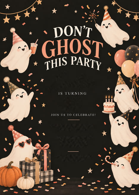 Don't Ghost This Party Invitation